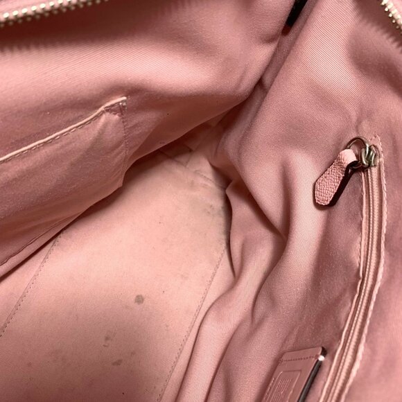 Coach Large City Zip Tote Light Ballet Pink Crossgrain Leather F58846 w/ Tag - Picture 10 of 15